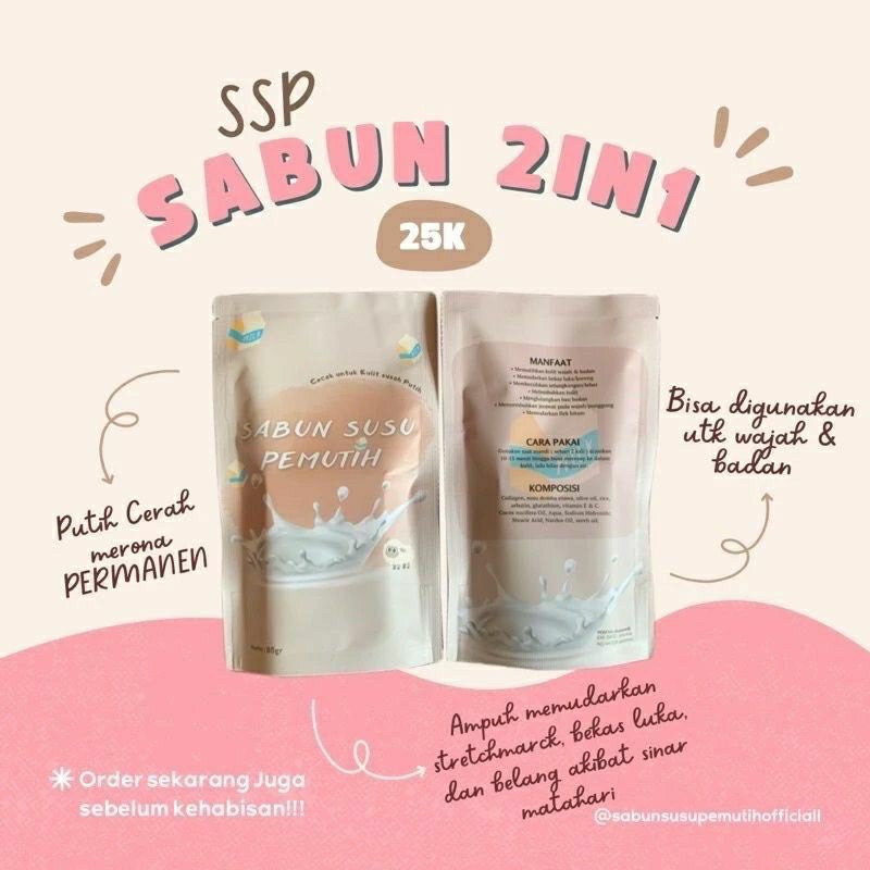 SABUN SUSU SABUN PEMUTIH WAJAH Dan BADAN SABUN SUSU BPOM
