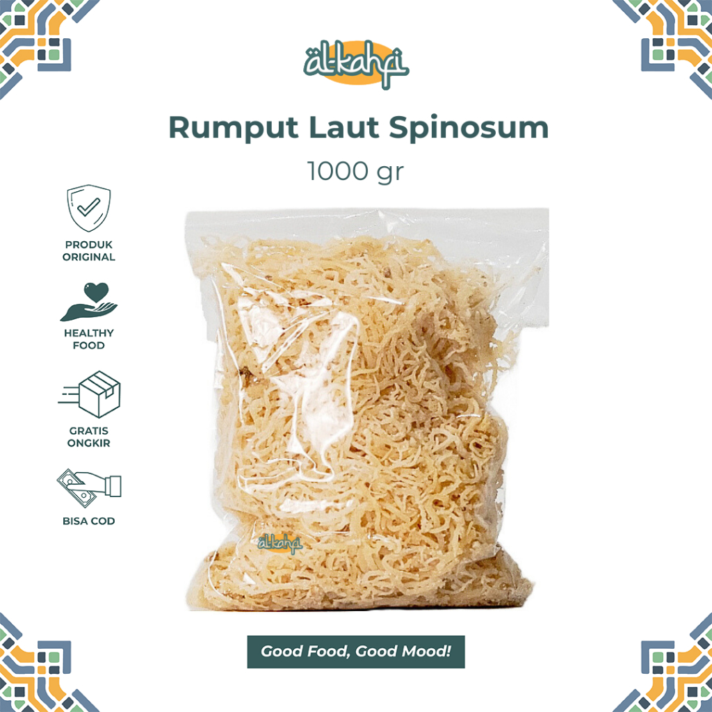 

Rumput Laut 1 Kg Kering Spinosum Kenyal Original Halal