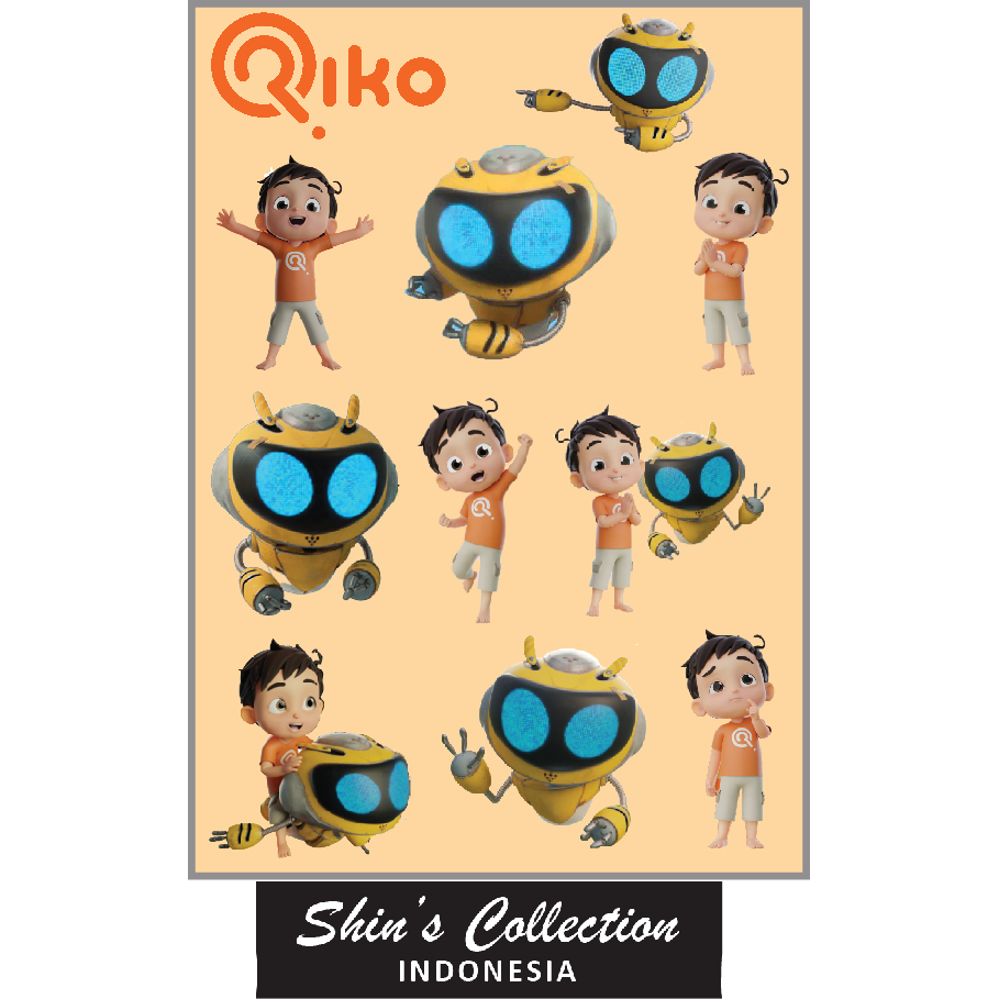 

Sticker stiker murah antiair transparan Riko the series 1 pc