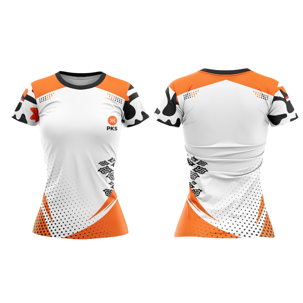 Kaos Baju Wanita PARTAI PKS PEMILU 2024 Full Print Custom 11