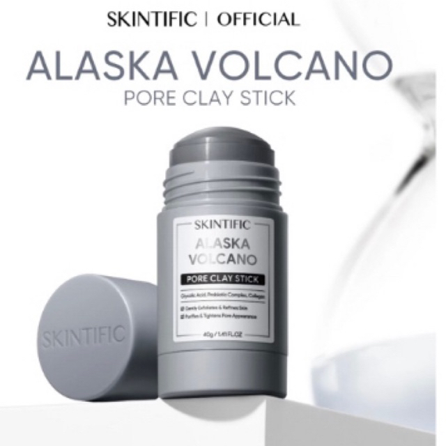 SKINTIFIC ALASKA VOLCANO PORE CLAY STICK- MASKER STIK
