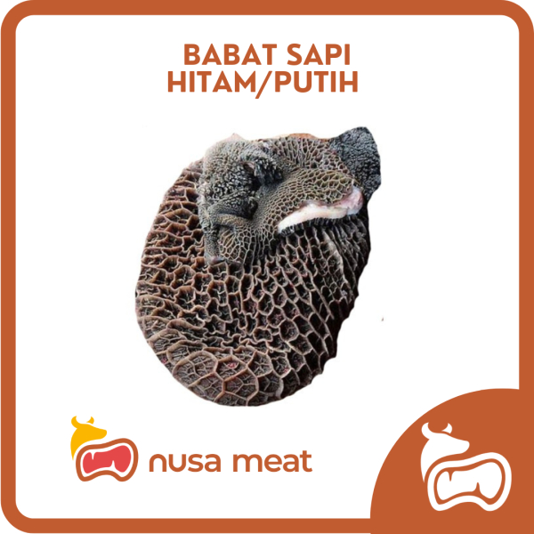 

Babat Sapi Segar Hitam / Putih - 500 gr