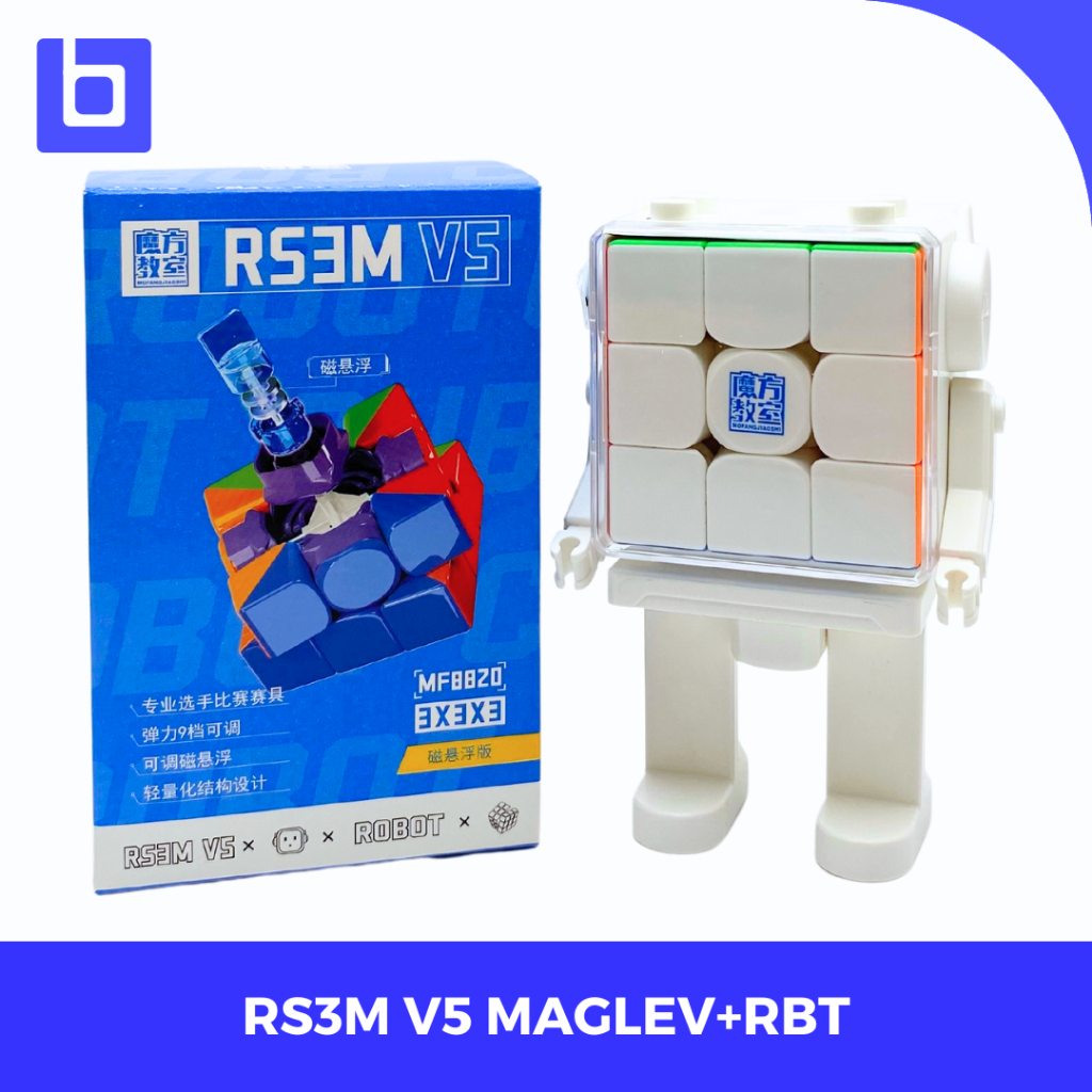 Cube 3x3 Cube Moyu Rs3m V5 Maglev + Robot Original