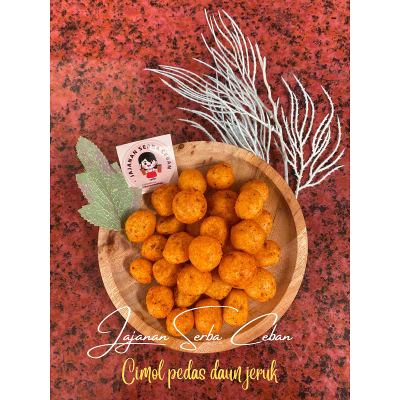 cimol pedas daun jeruk