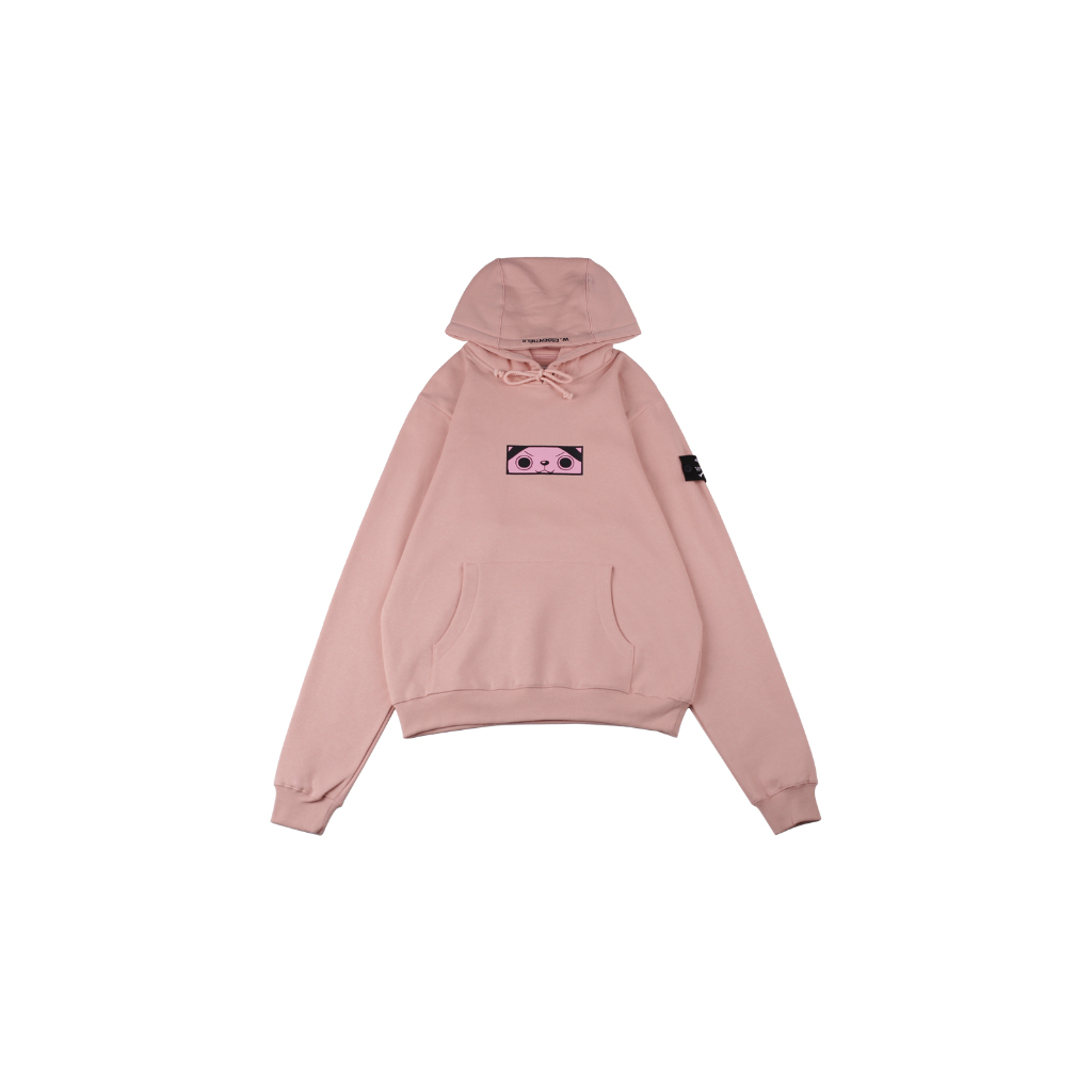 W.Essentiels X One Piece Jaket Type Face Chopper Oversize Hoodie Peach