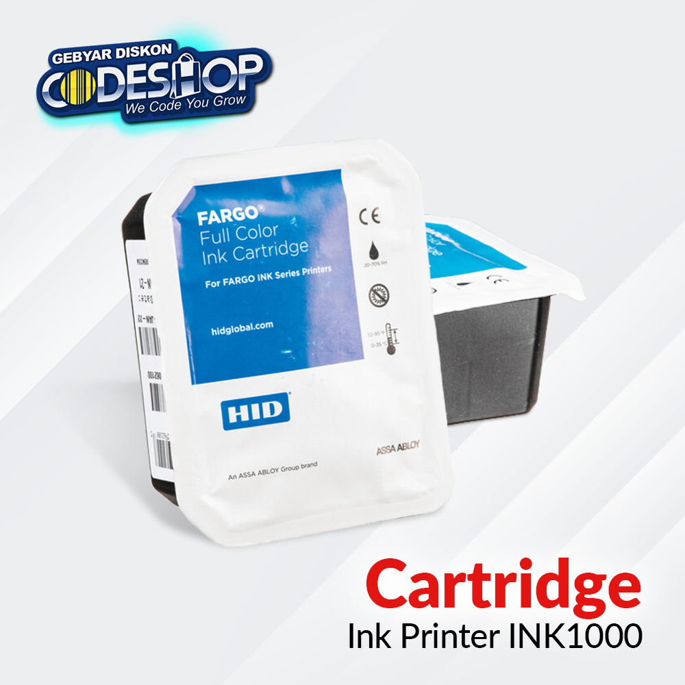 Fargo INK1000 Ink Cartridge Color YMC Tinta Warna Inkjet Card Printer