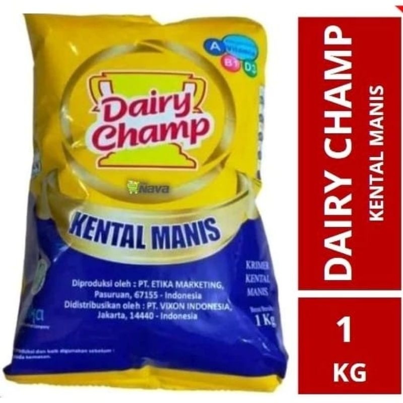 

SUSU KRIMER KENTAL MANIS SKM DAIRY CHAMP BANTAL 1 KG