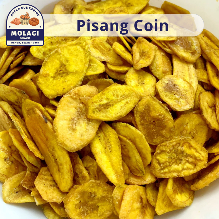 

Keripik Pisang Koin Manis / Kripik Pisang Madu 250 Gram - Molagi Snack
