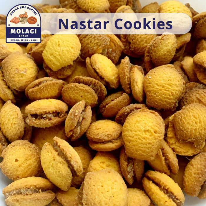 

Kue Nastar Nanas Jadul / Nastar Hati / Nastar Cookies 250 Gram - Molagi Snack