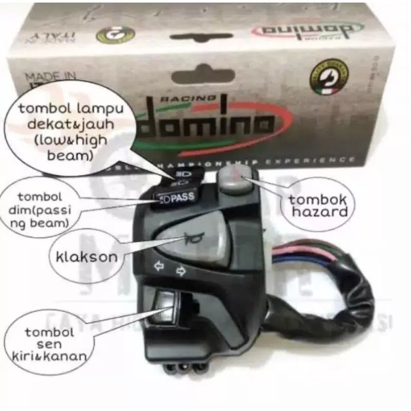 Holder Saklar Kiri Vario 125 Vario 150 Domino Plus Hazard Universal