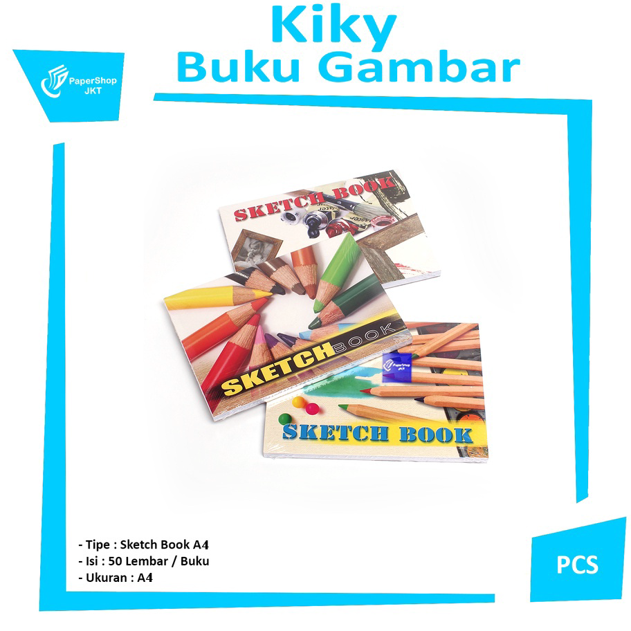

Bayar Di Tempat KIKY - Skecth Book Ukuran A4 - 50 lembar - 1 Buku