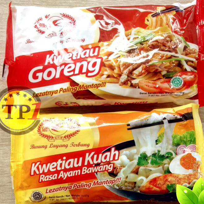 

Baru Kwetiaw Goreng/Kwetiaw kuah/instan Kwetiau Goreng kuah/ Kwetiau 85gr Cap Burung Layang Best Produk