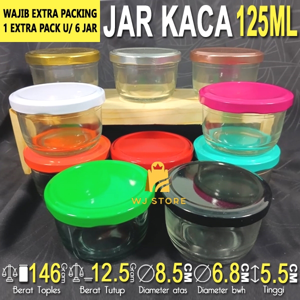 JAR KACA 125ML / REGLASS 125ML