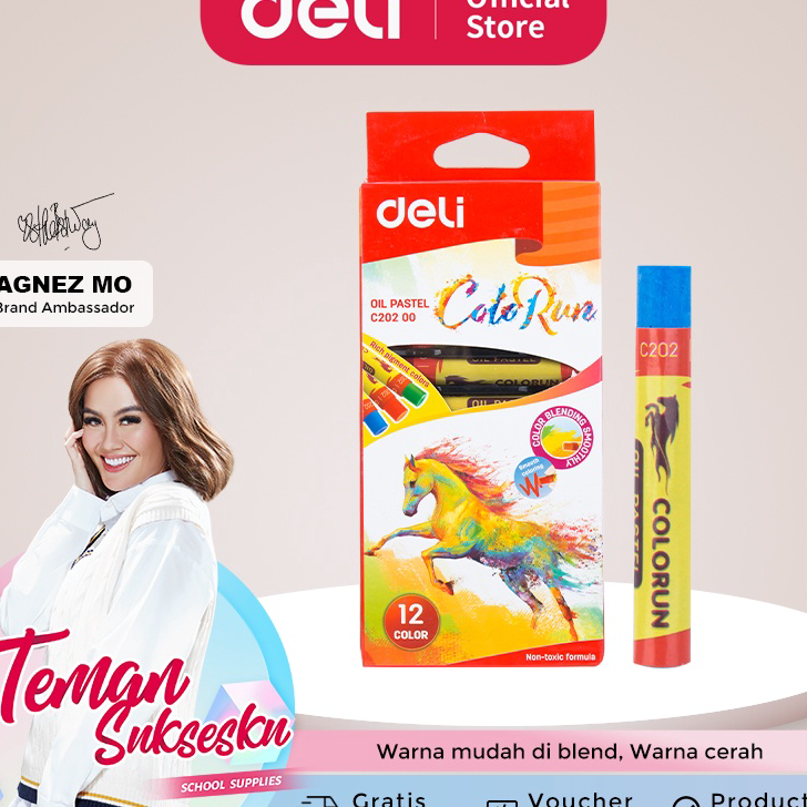 

Harga Termurah Deli Oil Pastel Crayon 12 Warna kualitas tinggi untuk campuran warna sempurna EC20200 Ready