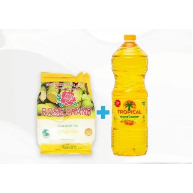 

PAKETAN TROPICAL 2 LITER+GULA ROSE BRAND 1 KG