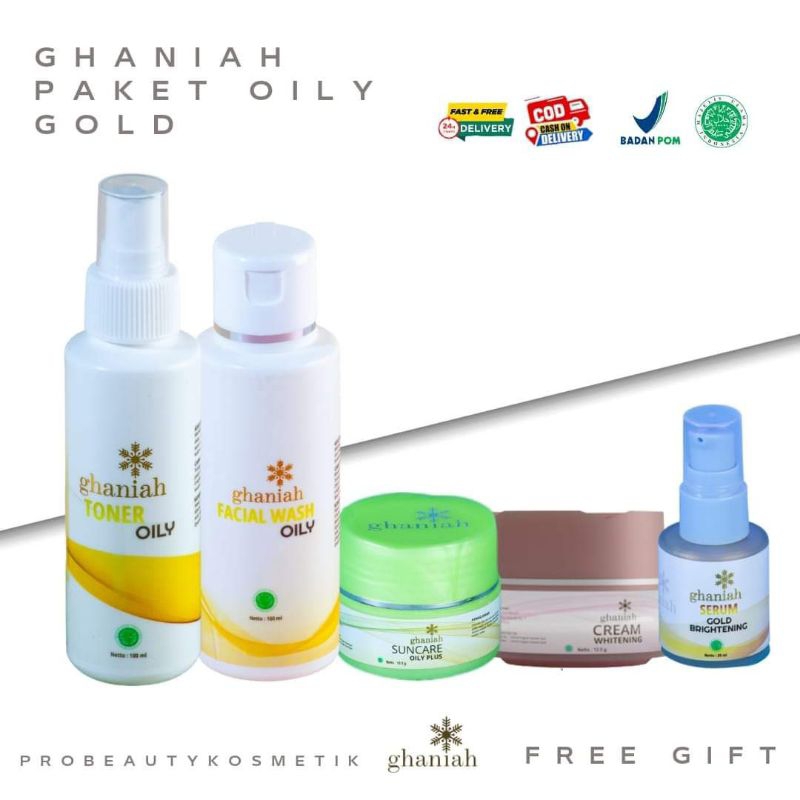 Paket lengkap untuk kulit berminyak ghaniah skincare