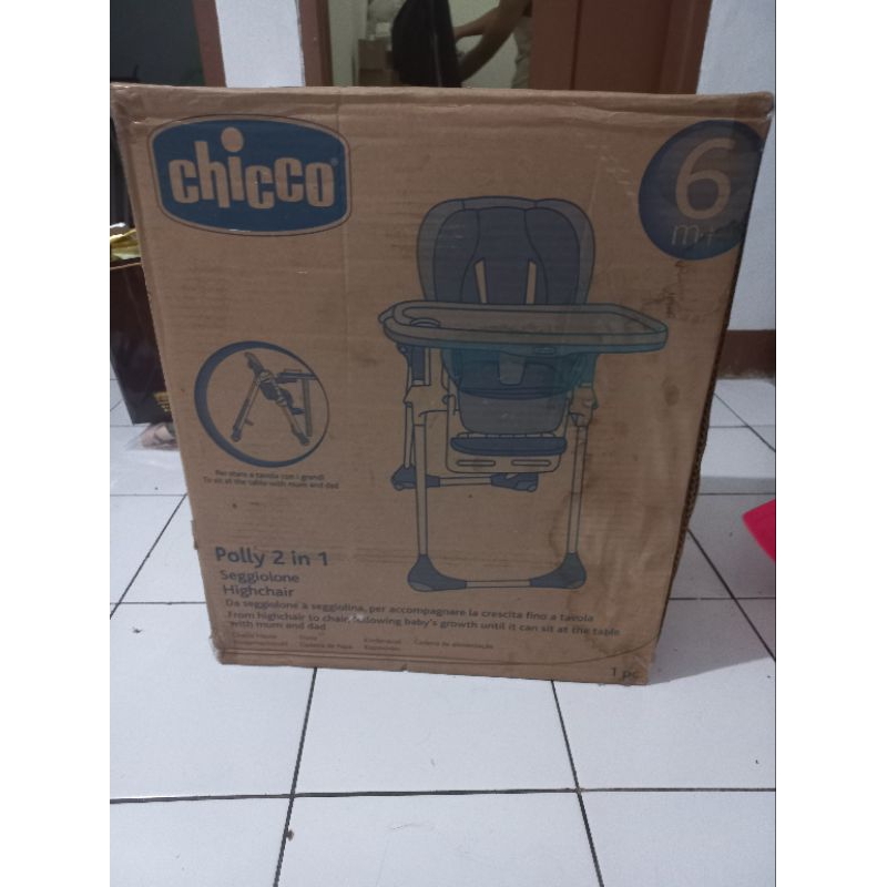 baby chair kursi bayi CHICCO POLLY 2 IN 1 HIGH CHAIR