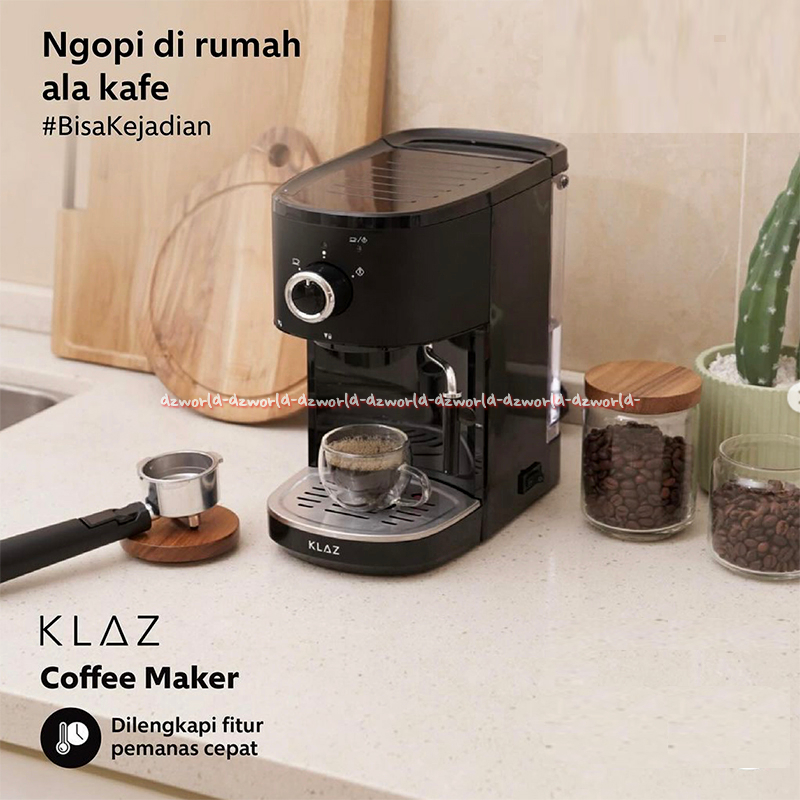 Klaz 1.25Liter Espresso Coffee Maker 2 Corong Alat Mesin Kopi Escpresso Klas