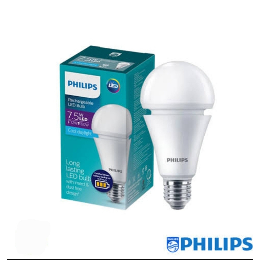 PHILIPS Rechargeable LED Bulb E27 7.5W