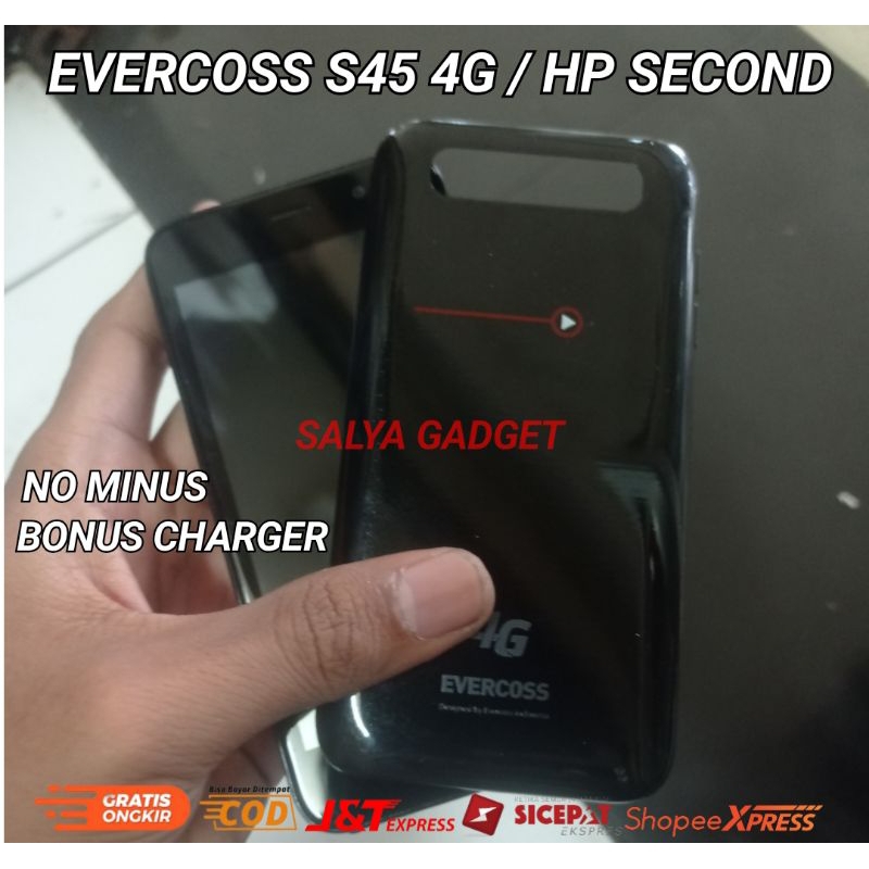 Evercoss S45 4G / Hp Hape Handphone Bekas Evercros Everkos S45 Second Murah