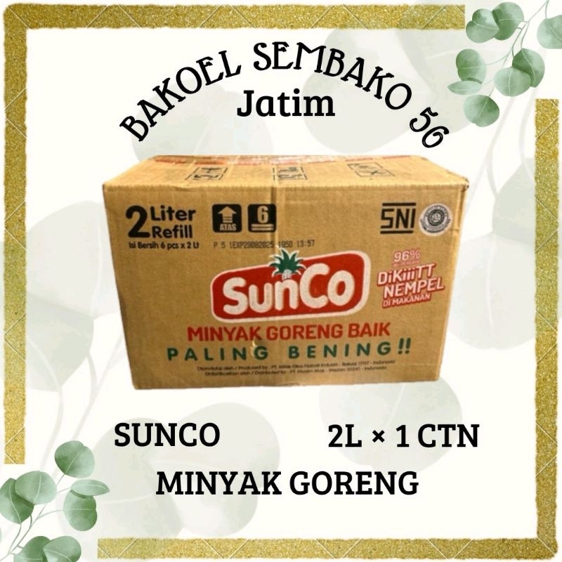 

MINYAK GORENG SUNCO 2L 1Ctn Isi 6 Pouch