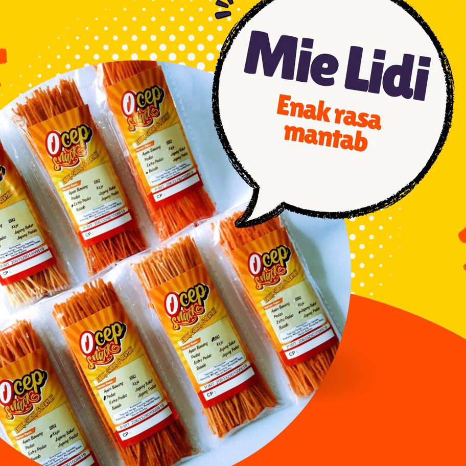 

Bayar Di Tempat MIE LIDI OCEP PAKET JUALAN ISI 100 BUNGKUS Terbaru