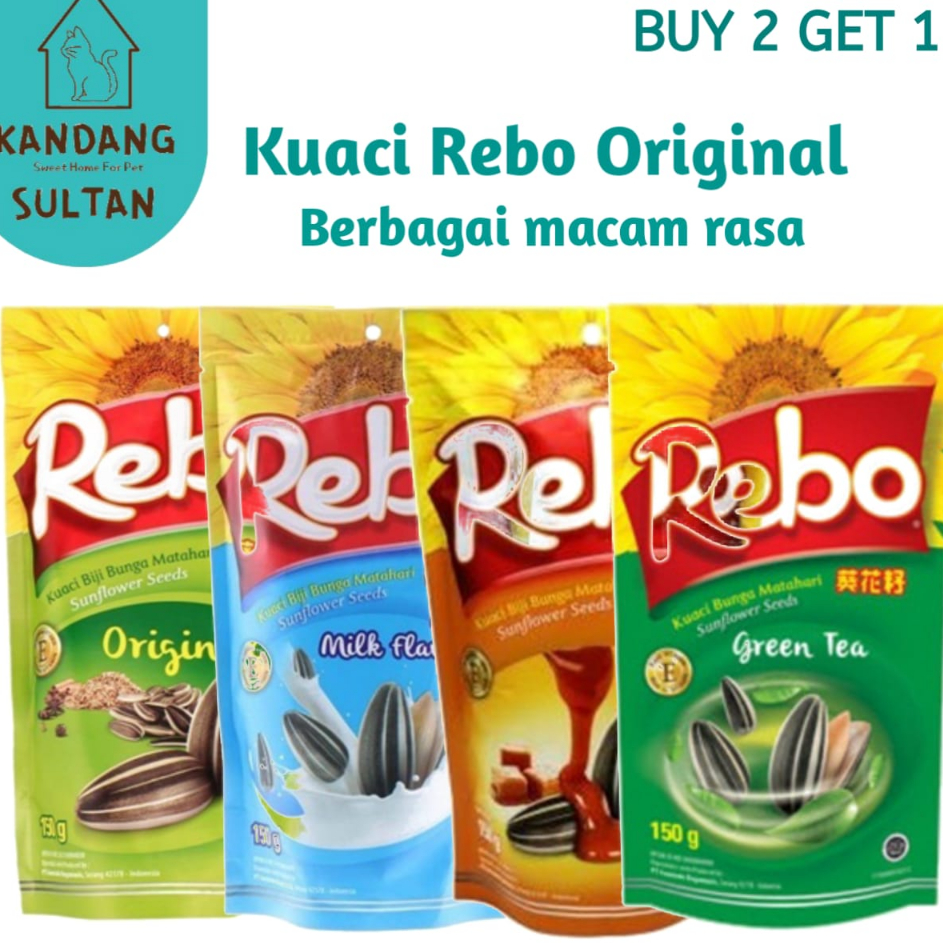 

Terbaru Kuaci Rebo 150g BUY 2 GET 1 Berbagai Macam Rasa - Cemilan Biji Bunga Matahari