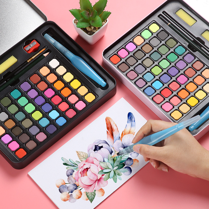 

★★★★★ 36/48 Watercolor Set - Set Alat Cat Air Produk Keren