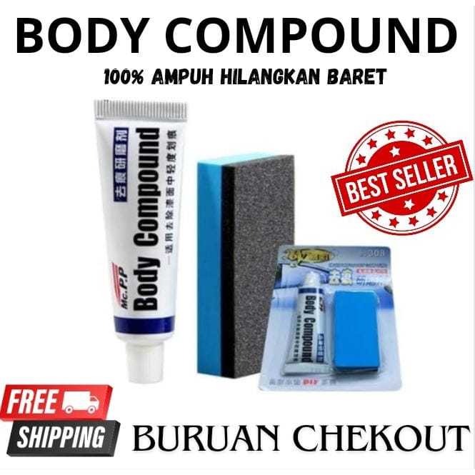 BODY COMPOUND MEPERBAIKI CAT MOBIL YANG TERGORES DAN TERKELUPAS