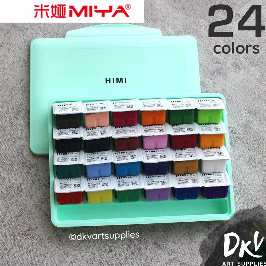 

Ready Stok Miya Himi Gouache 24 Warna Colors 30ml