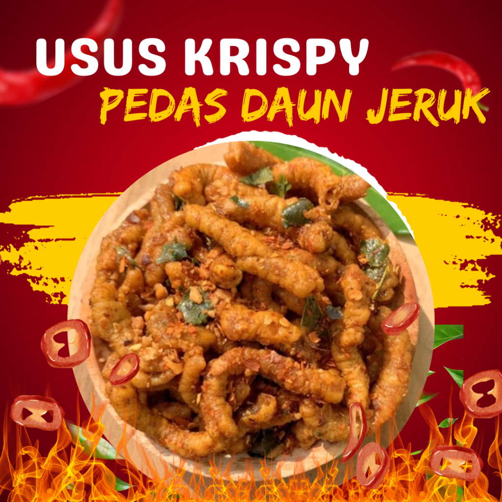 

250 GRAM USUS KRISPY PEDAS DAUN JERUK CIKRUH