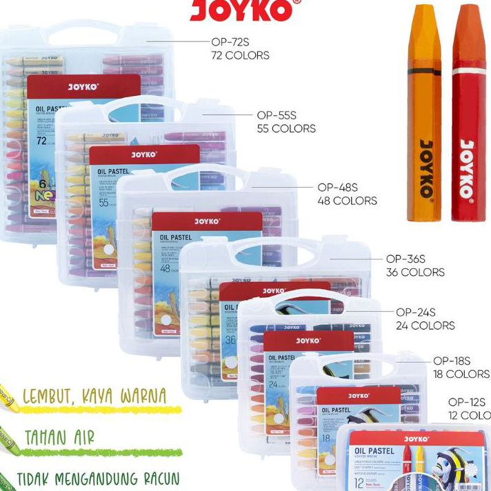 

Laris Crayon Minyak Oil Pastel Joyko Produk