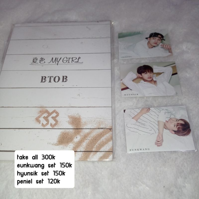 BTOB JAPAN ALBUM MY GIRL PENIEL SET EUNKWANG SET HYUNSIK SET