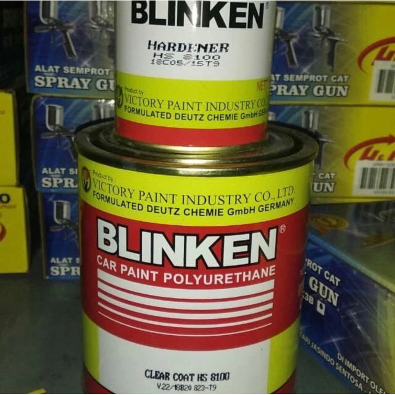 Pernis Vernish Blinken Glanzen HS 8100 Clear Coat 1L Set Wet Look