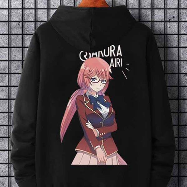 Sakura Airi Bushiroad Card Sleeves60 Classroom of The Elite Airi Sakura Pack Hoodie Bahan Cotton Fle