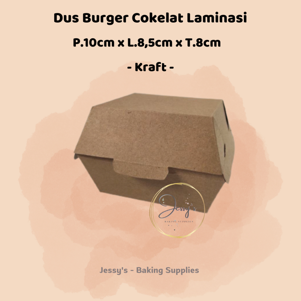 

Dus Burger Cokelat Laminasi P.10cm x L.8,5cm x T.8cm