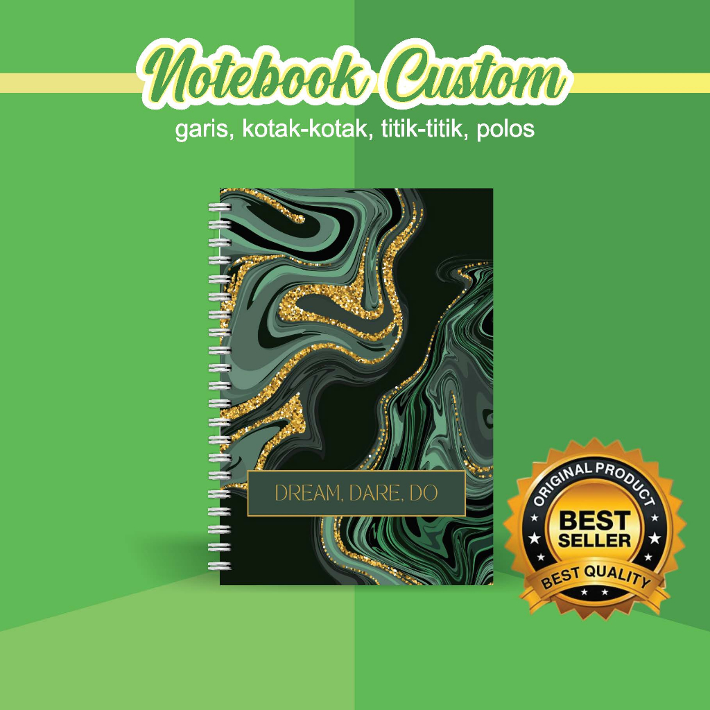 

NOTEBOOK A5 CUSTOM CATATAN/JURNAL BOOKPAPER GRID/KOTAK2#DOTTED/TITIK2#BLANK/POLOS