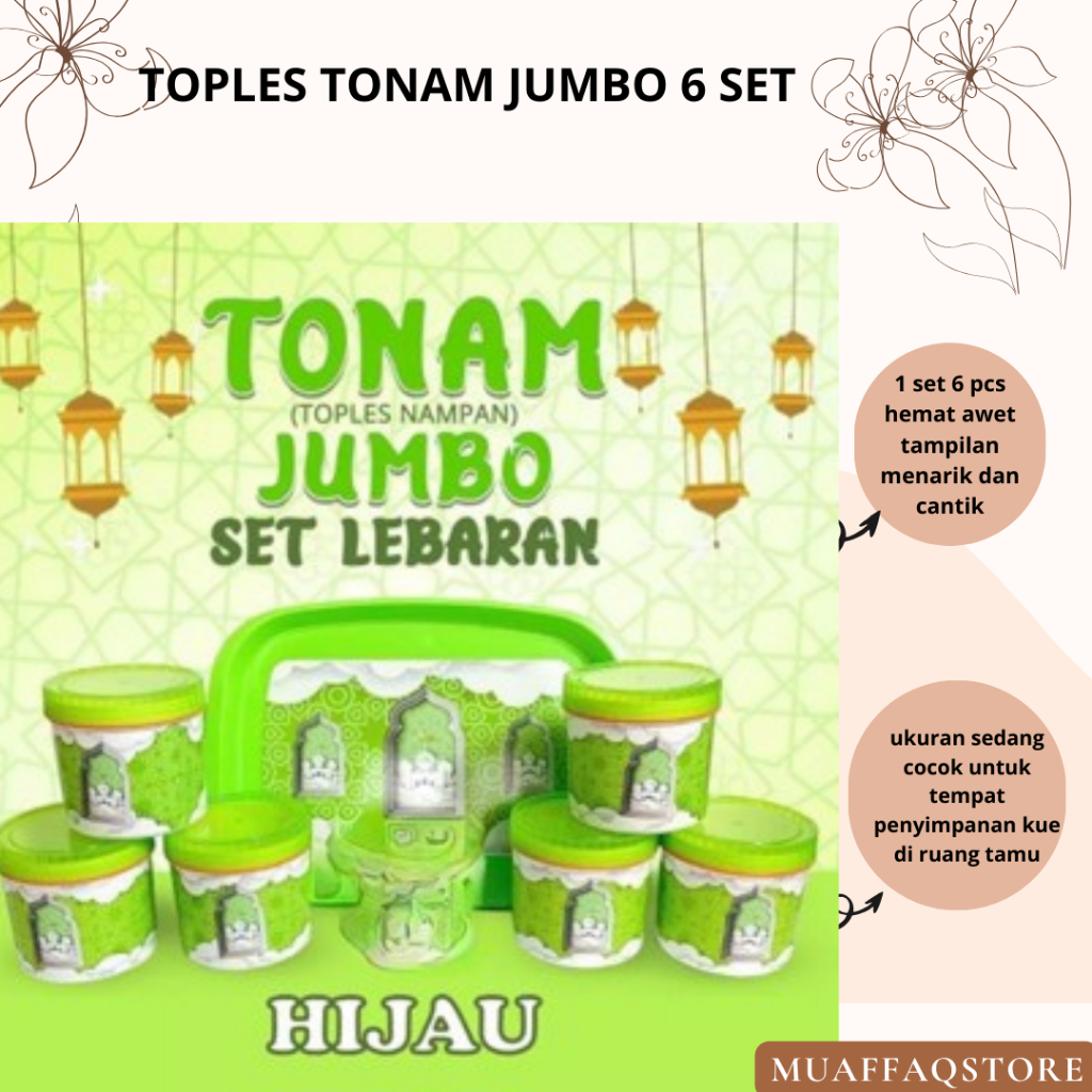 Calista Toples Set Tonam Calista Set Toples 6 dan Nampan Toples lebaran