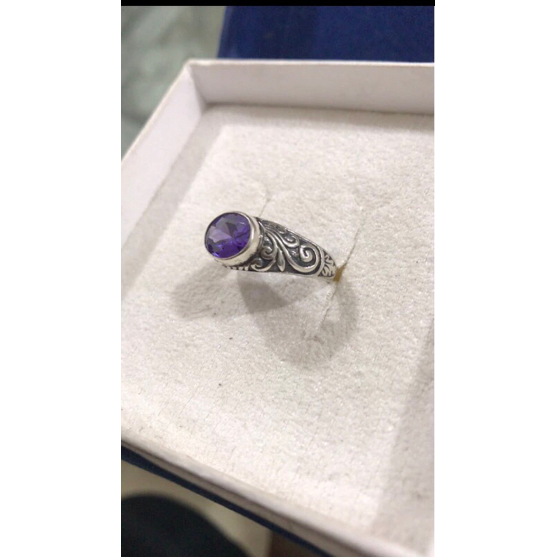 emban cincin perak pria tanpa permata