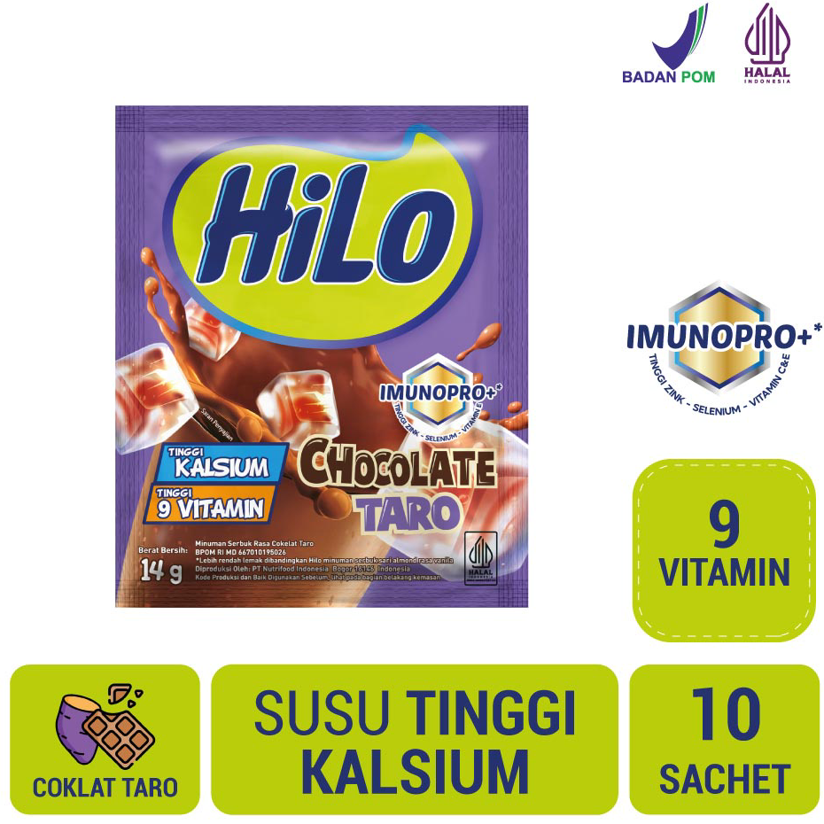 

Big Sale Hilo Chocolate Taro 10 sachet - Minuman Serbuk Jual