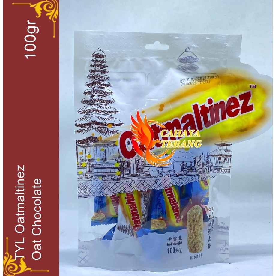 Import | TYL Oatmaltinez Oat Chocolate Bars White Choco 100gr 100 Gram Ori