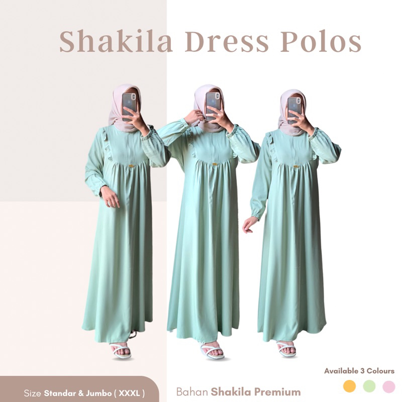 DRESS SHAKILA / DRESS POLOS / DRESS SHAKILA POLOS