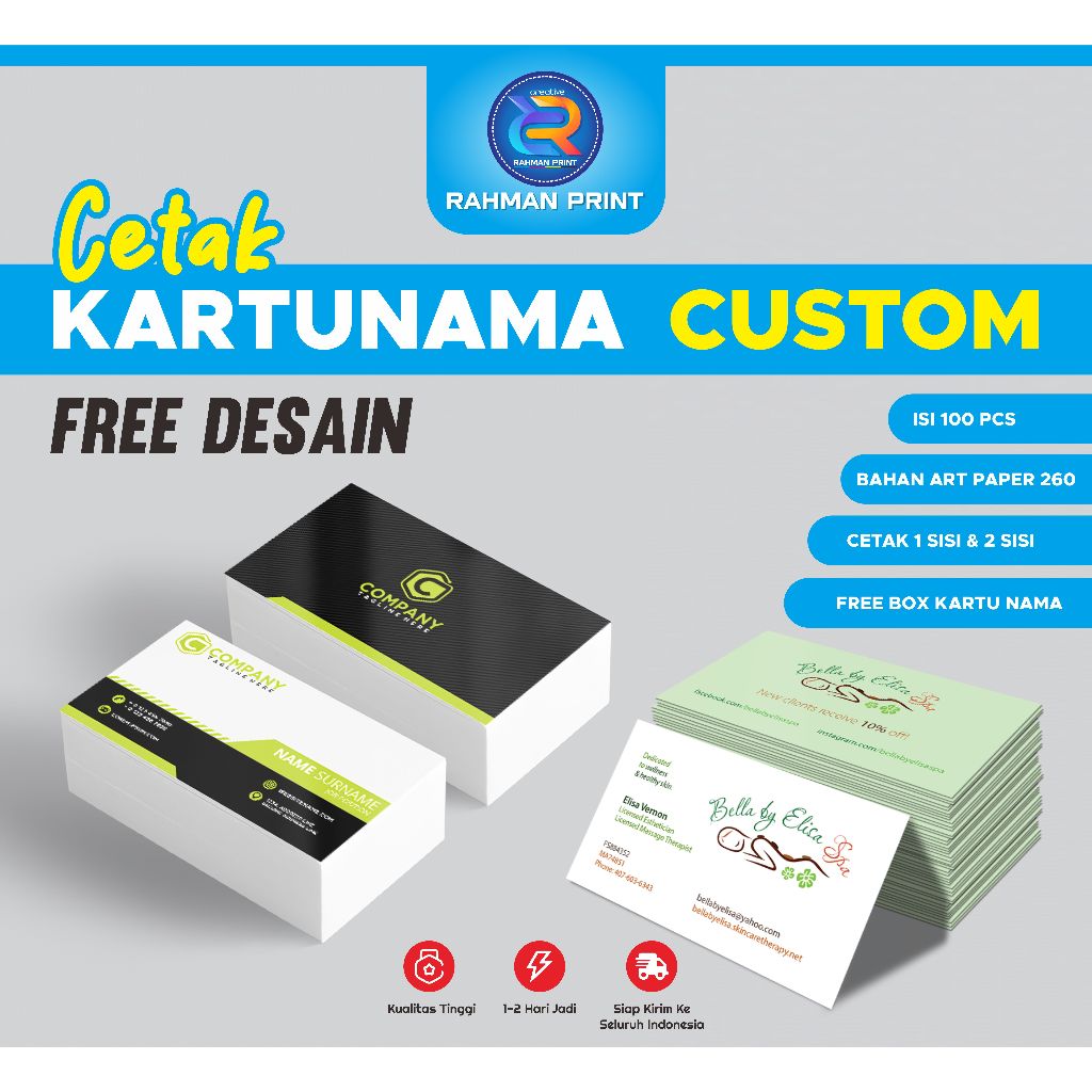 

CETAK KARTUNAMA CUSTOM, 1SISI & 2 SISI GRATIS DESAIN - RAHMAN PRINT