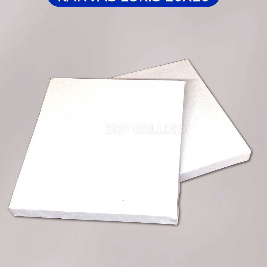 

➞✸✿ Kanvas Lukis 20 x 20cm Bingkai Alat Melukis Untuk Anak Kanvas Putih Polos