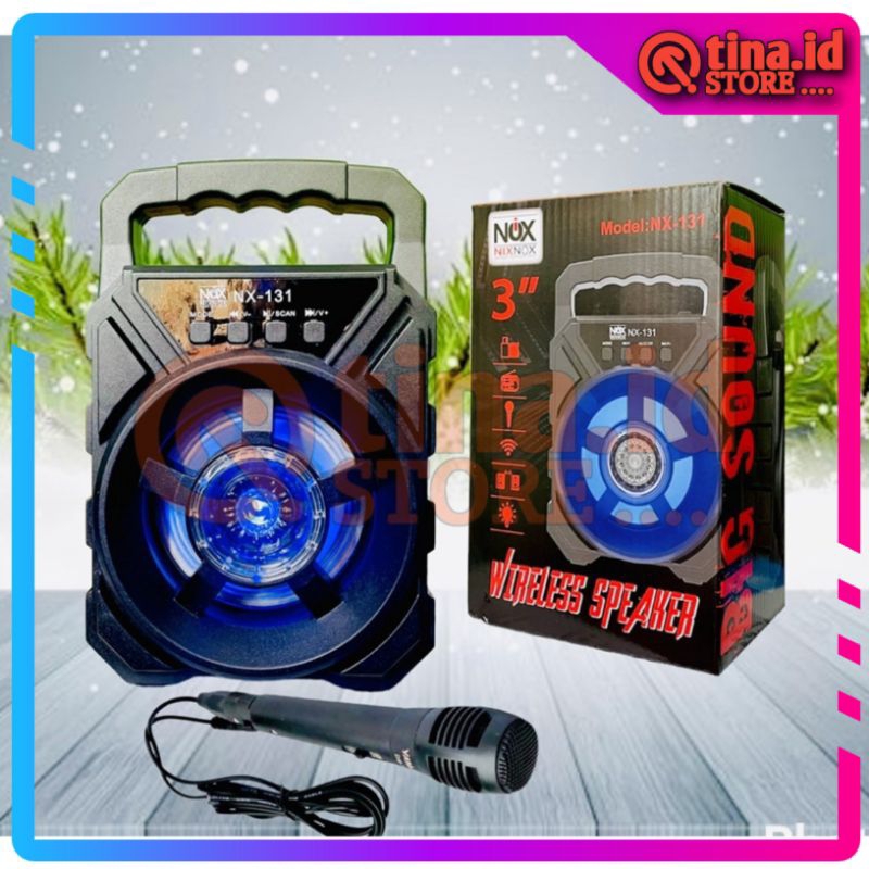 XTM-5009 Speaker Bluetooth Karaoke Portable | Musik Box Free Mic