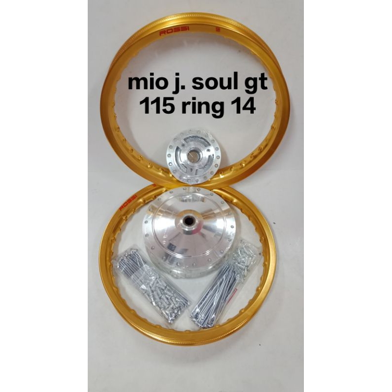 1 set velg/pelak jari jari ring 14 mio j mio soul gt 115 fino 115 1 set velg/tromol/jari jari