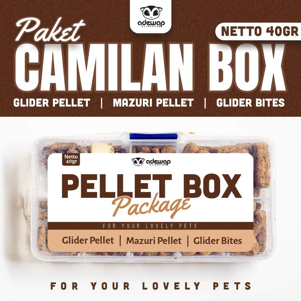 ADEWAP GLIDER Mini Box Snack Sugar Glider Mix