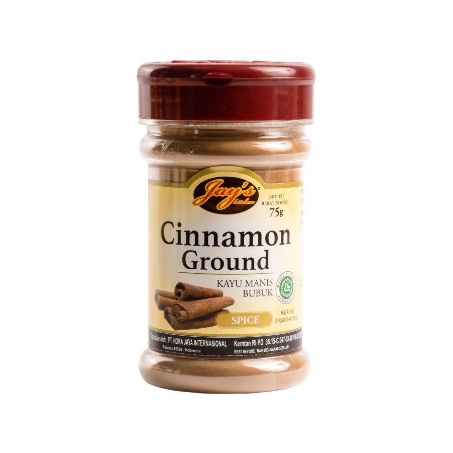 

Jay's Ground Cinnamon JAYS Kayu Manis 75 gram Bumbu Jays