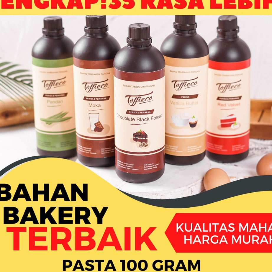 

Best Produk TERLENGKAP!! Toffieco Pasta 1 Kilogram Tofieco Mocca Super Vanilla Butter Pandan Coklat