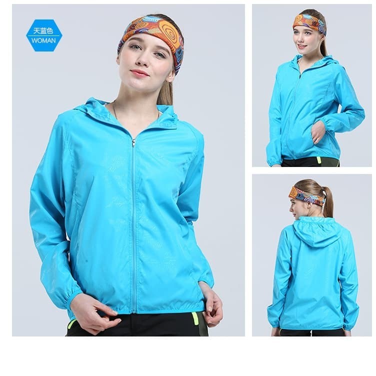 Jaket Olahraga Pria Wanita Sepeda Lari Running Pembakar Lemak Original Parasut Jaket Sauna Cwe Cwo